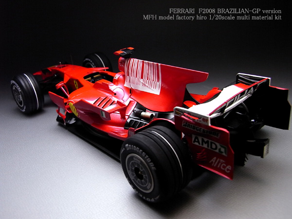 暖色系 1/20 Ferrari(フェラーリ) F2008 verA エンジンレスキット